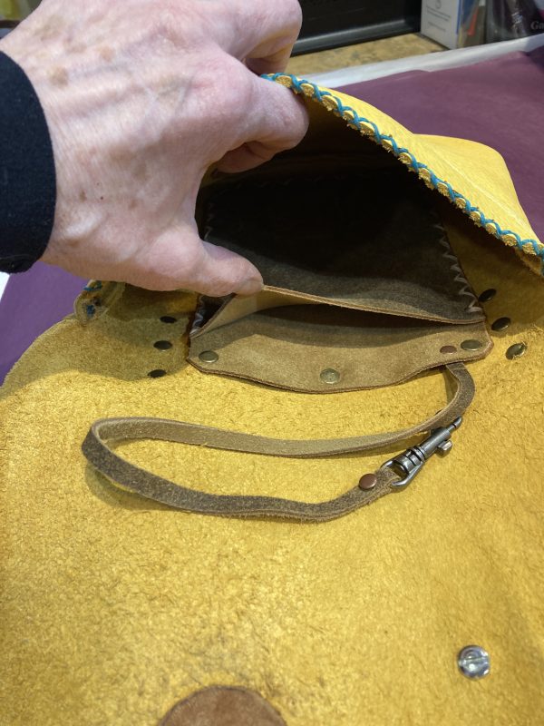 Golden Buffalo Skin Bag No. 2 - Image 4